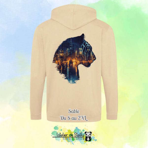 Veste sweat capuche Tof - Tigre nocturne – Image 23