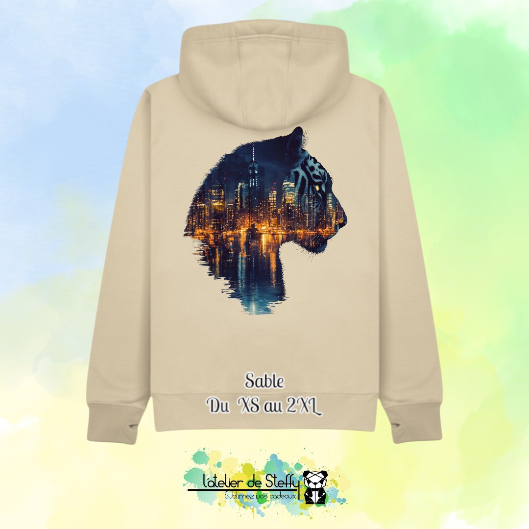 Sweat capuche JP - Tigre nocturne – Image 22