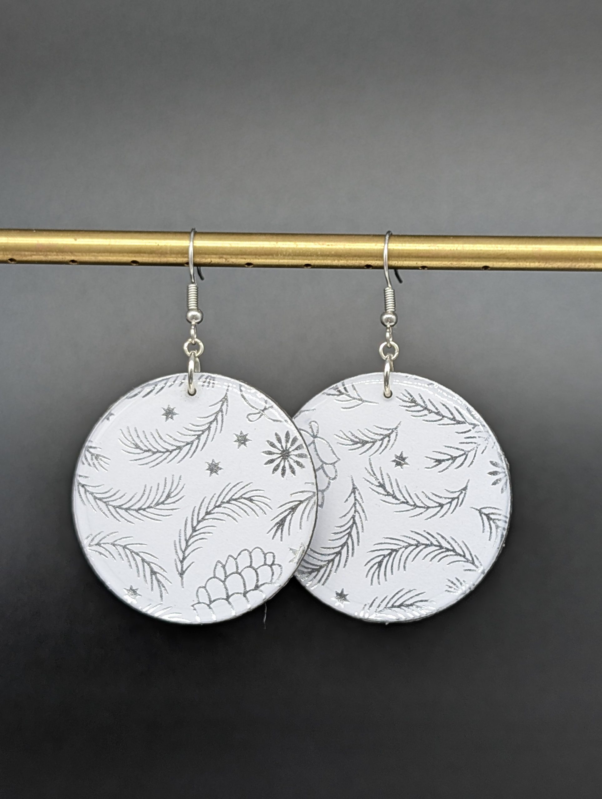 Boucles d'oreilles Sévia - Sapin enneigé