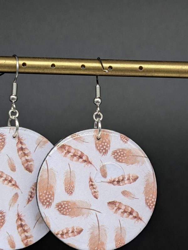 Boucles d'oreilles Sévia - Plumes d'automne (avec défaut) – Image 2
