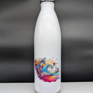Bouteille isotherme 75cl - Vague colorée
