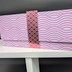Pochette cadeau - Vagues roses