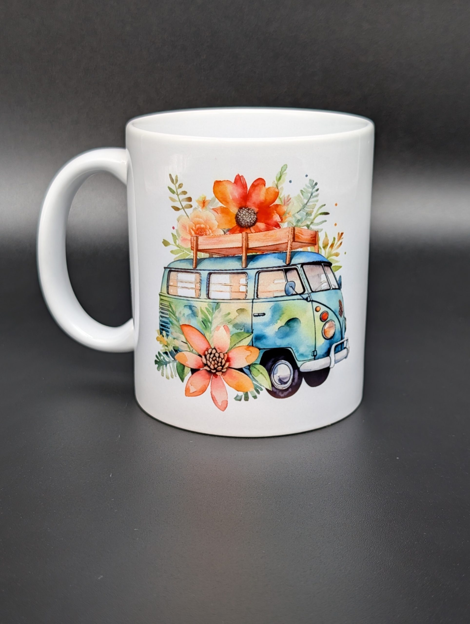 Mug blanc - Van aquarelle