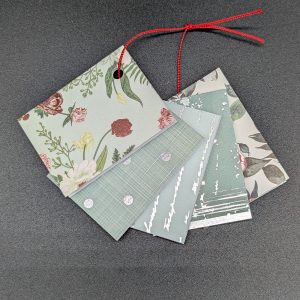 Lot de 5 étiquettes cadeau - Vert