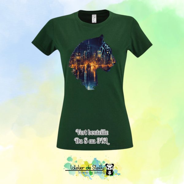 Tee shirt Steffy - Tigre nocturne – Image 27