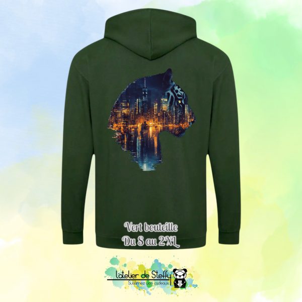 Veste sweat capuche Tof - Tigre nocturne – Image 24