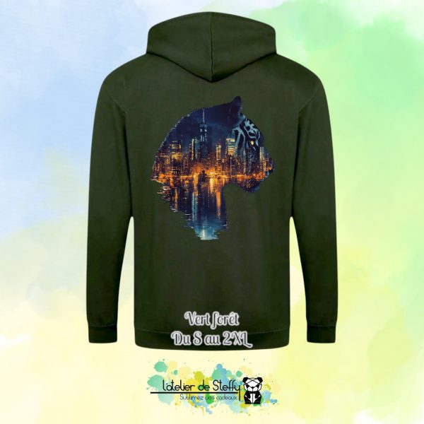 Veste sweat capuche Tof - Tigre nocturne – Image 25