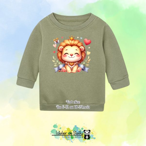Sweat col rond Choupinou - Lionceau kawaii – Image 7