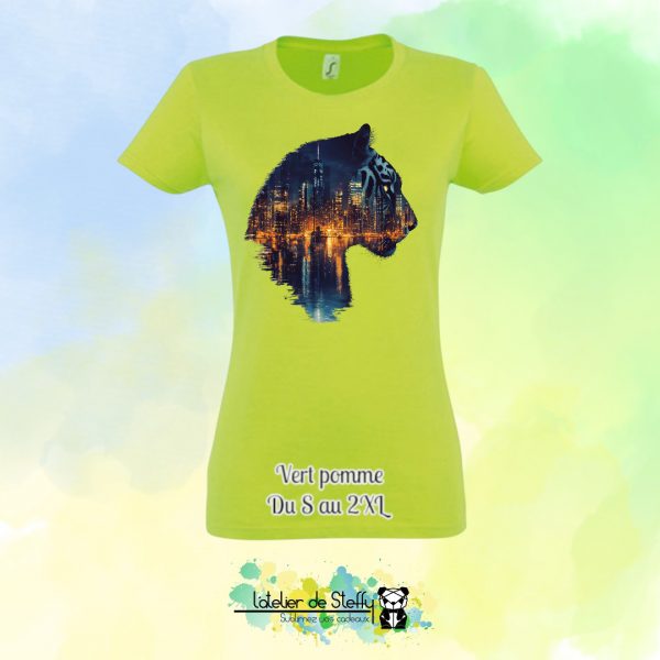 Tee shirt Steffy - Tigre nocturne – Image 28
