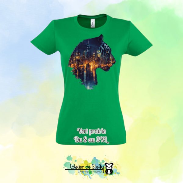 Tee shirt Steffy - Tigre nocturne – Image 29