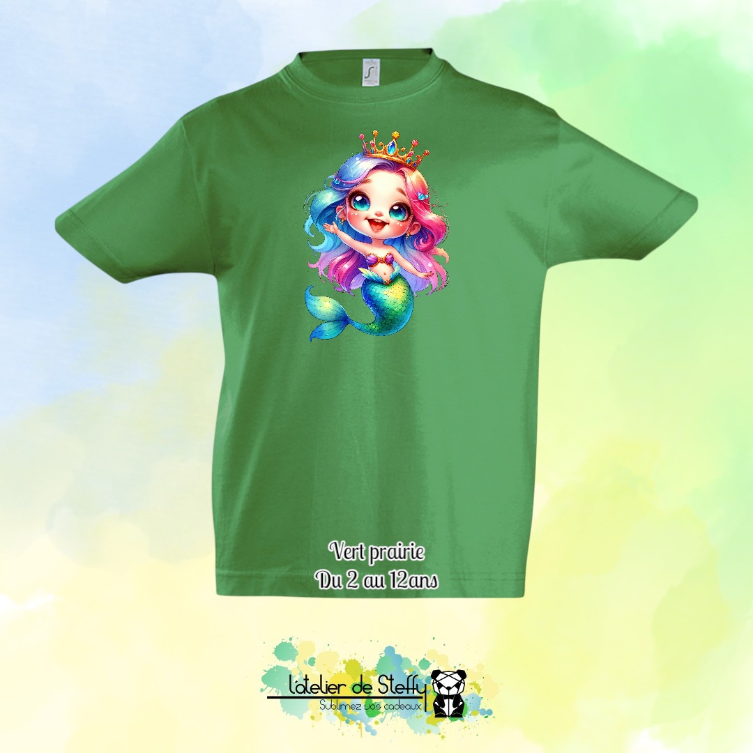 Tee shirt Max - Sirène arc-en-ciel – Image 12