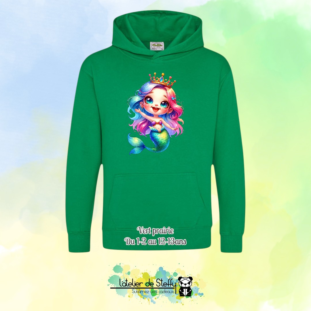 Sweat capuche Noah - Sirène arc-en-ciel – Image 41