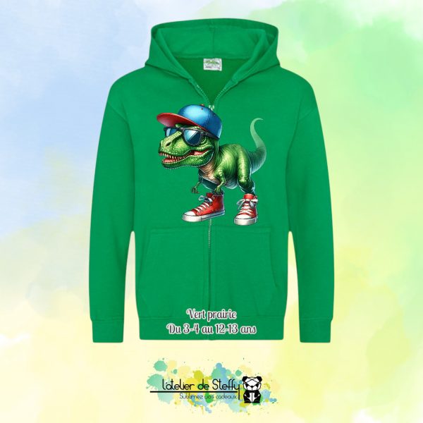 Veste sweat capuche Lou - T-rex cool – Image 17