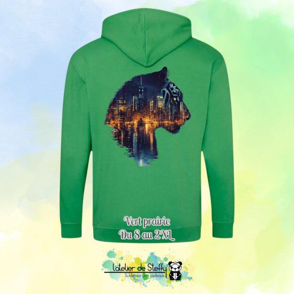 Veste sweat capuche Tof - Tigre nocturne – Image 26