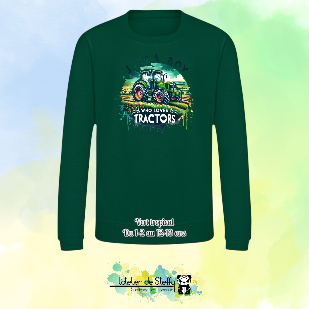 Sweat col rond Lyzo - Fan de tracteurs – Image 27