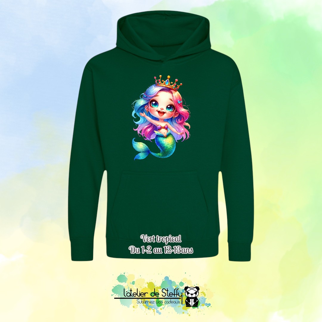 Sweat capuche Noah - Sirène arc-en-ciel – Image 42