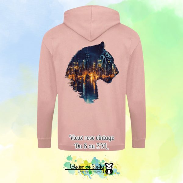 Veste sweat capuche Tof - Tigre nocturne – Image 27