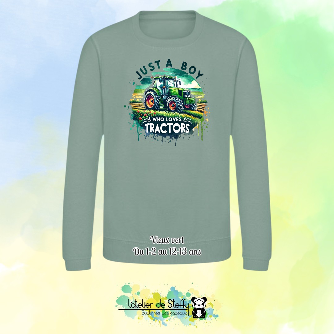 Sweat col rond Lyzo - Fan de tracteurs – Image 29