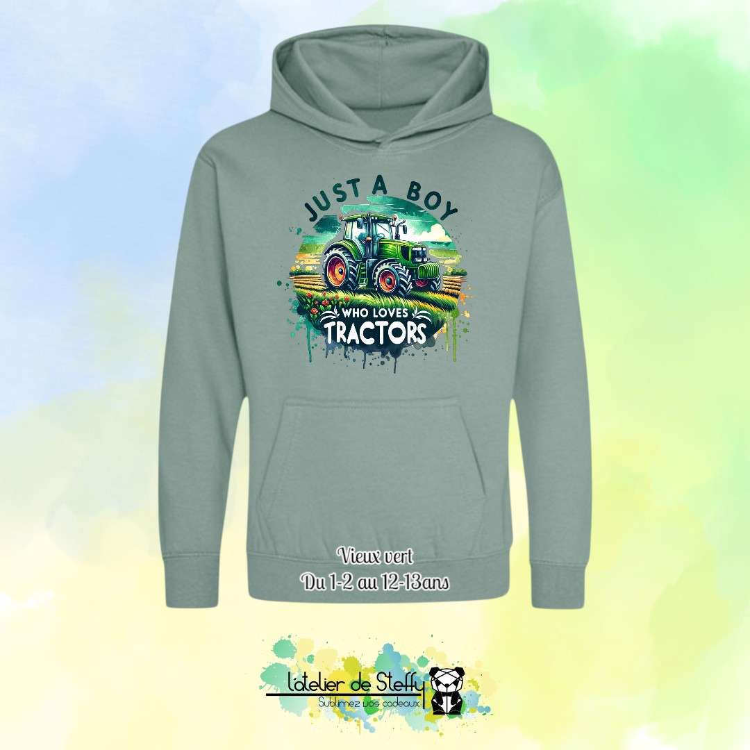 Sweat capuche Noah - Fan de tracteurs – Image 44