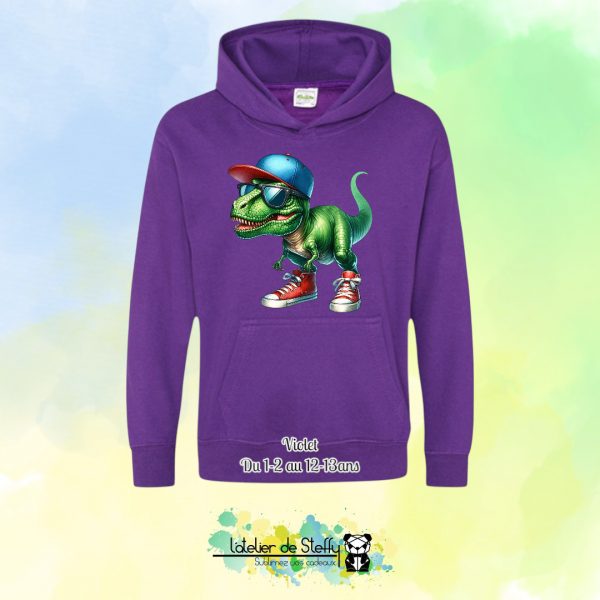 Sweat capuche Noah - T-rex cool – Image 45