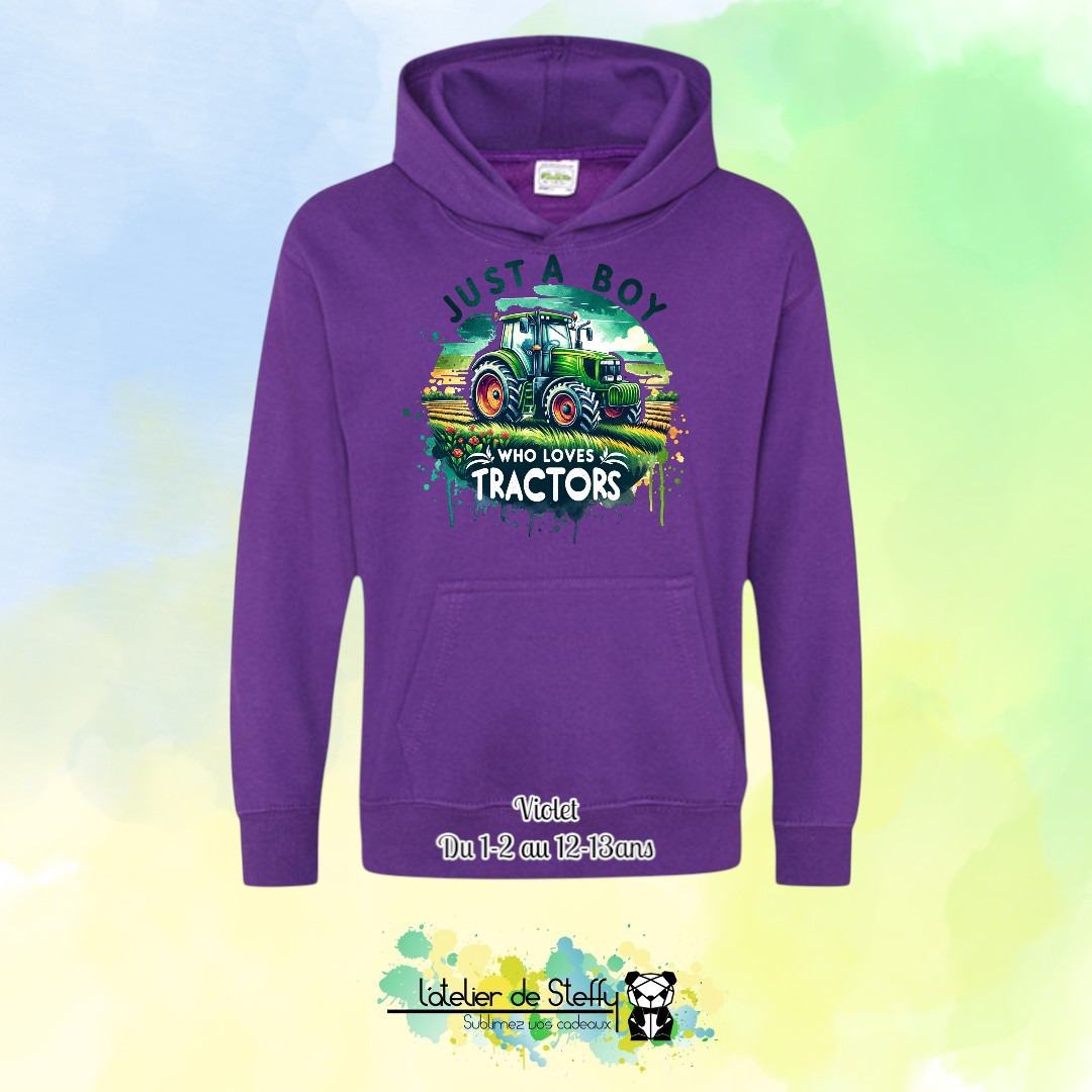 Sweat capuche Noah - Fan de tracteurs – Image 45