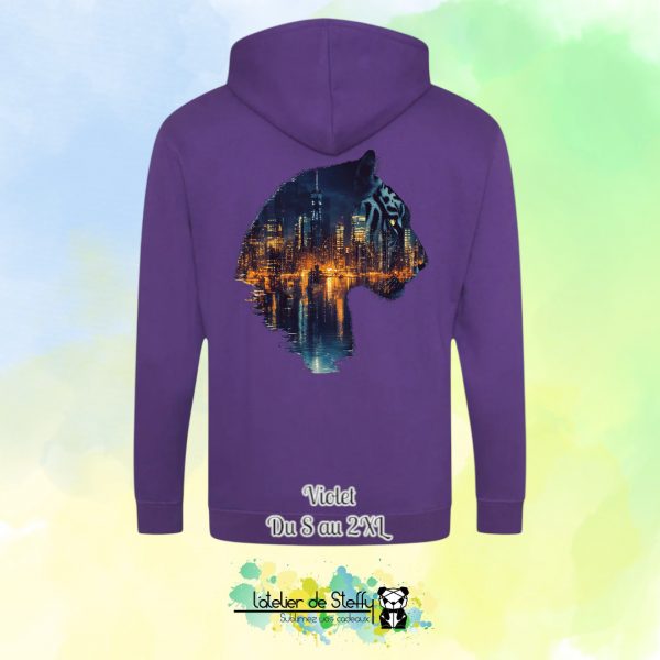 Veste sweat capuche Tof - Tigre nocturne – Image 29