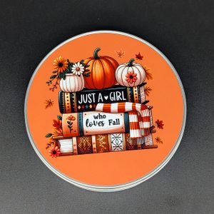 Boîte métal ronde - Amour d'automne