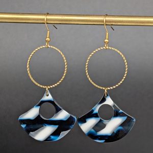 Boucles d'oreilles Ange bleu