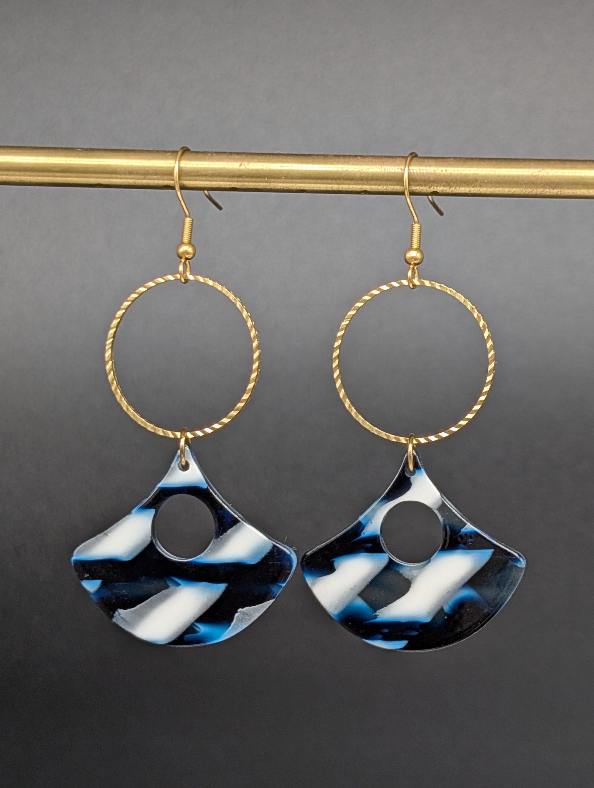 Boucles d'oreilles Ange bleu