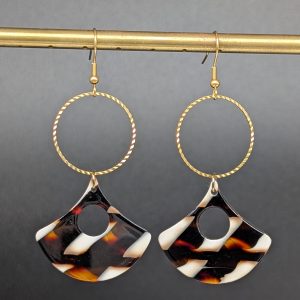 Boucles d'oreilles Ange cappuccino