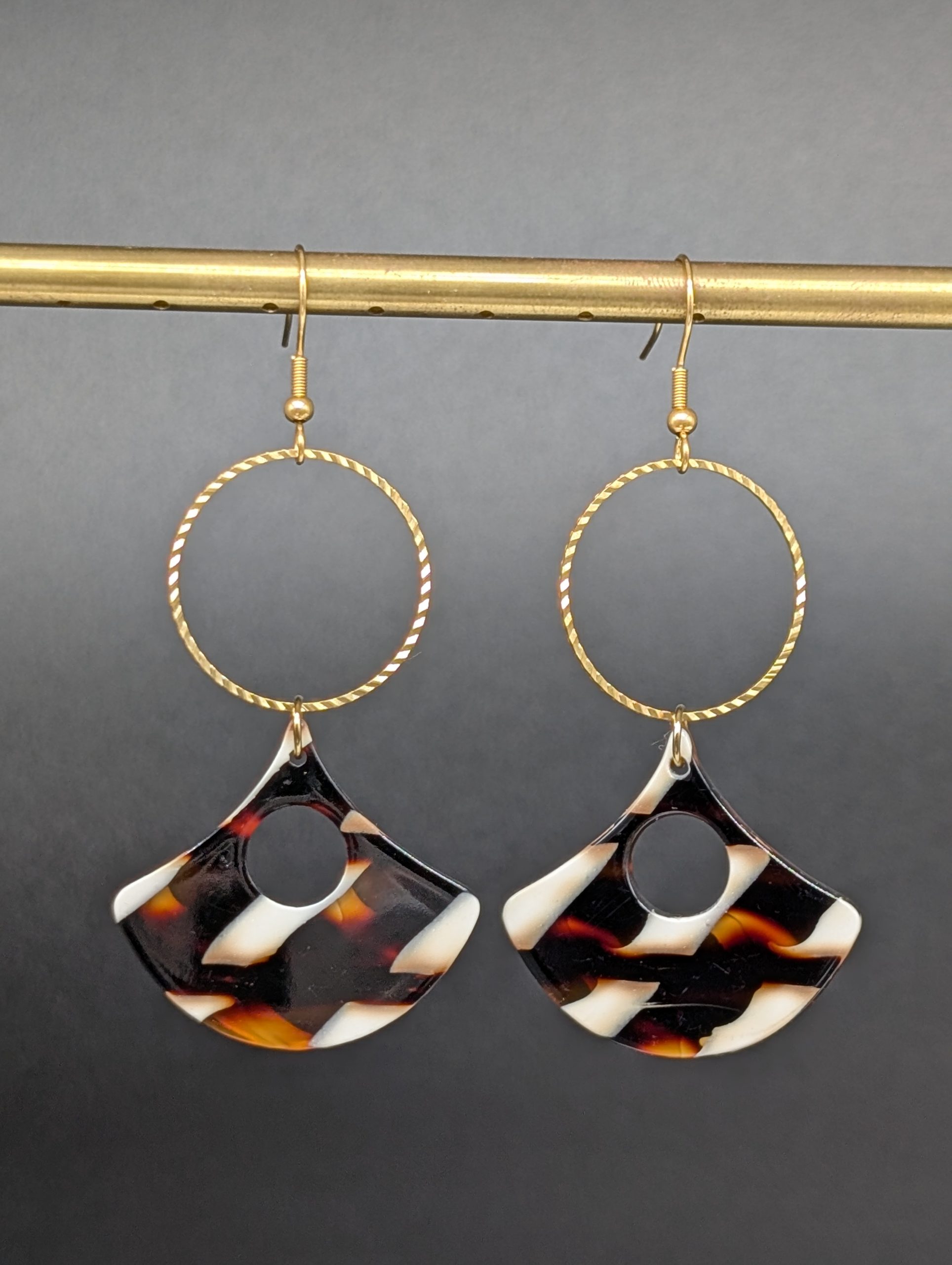 Boucles d'oreilles Ange cappuccino