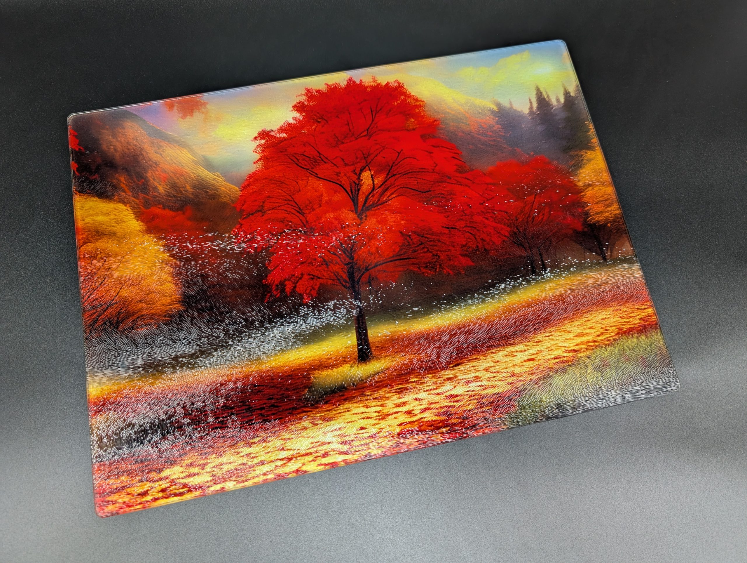 Planche à découper - Grand format - Automne arbre seul