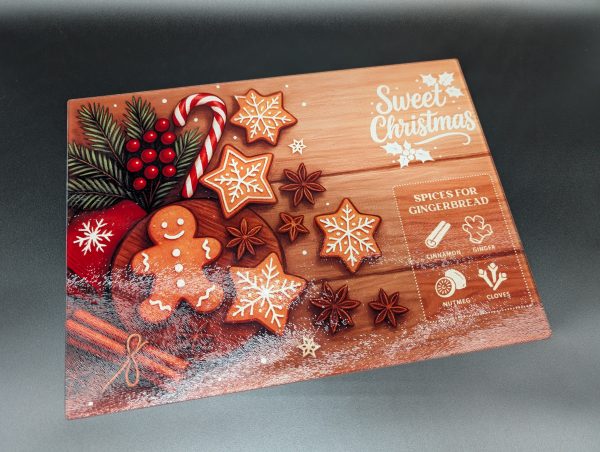 Planche à découper - Grand format - Biscuits de noël
