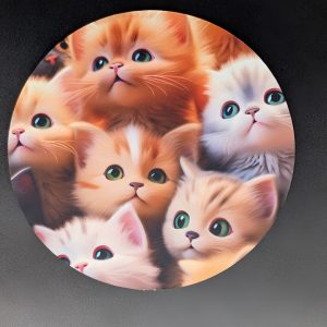 Tapis de souris rond - Chatons mignons
