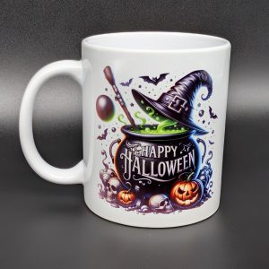 Mug blanc - Chaudron halloween