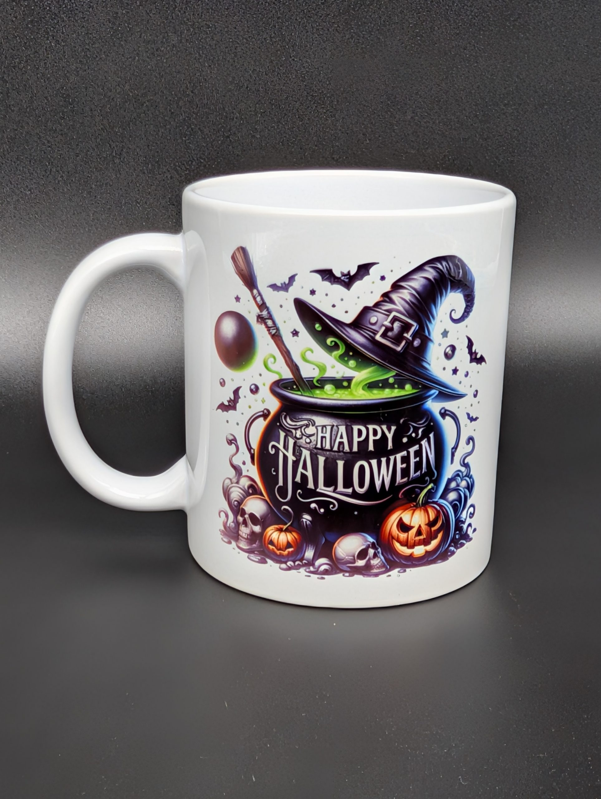 Mug blanc - Chaudron halloween