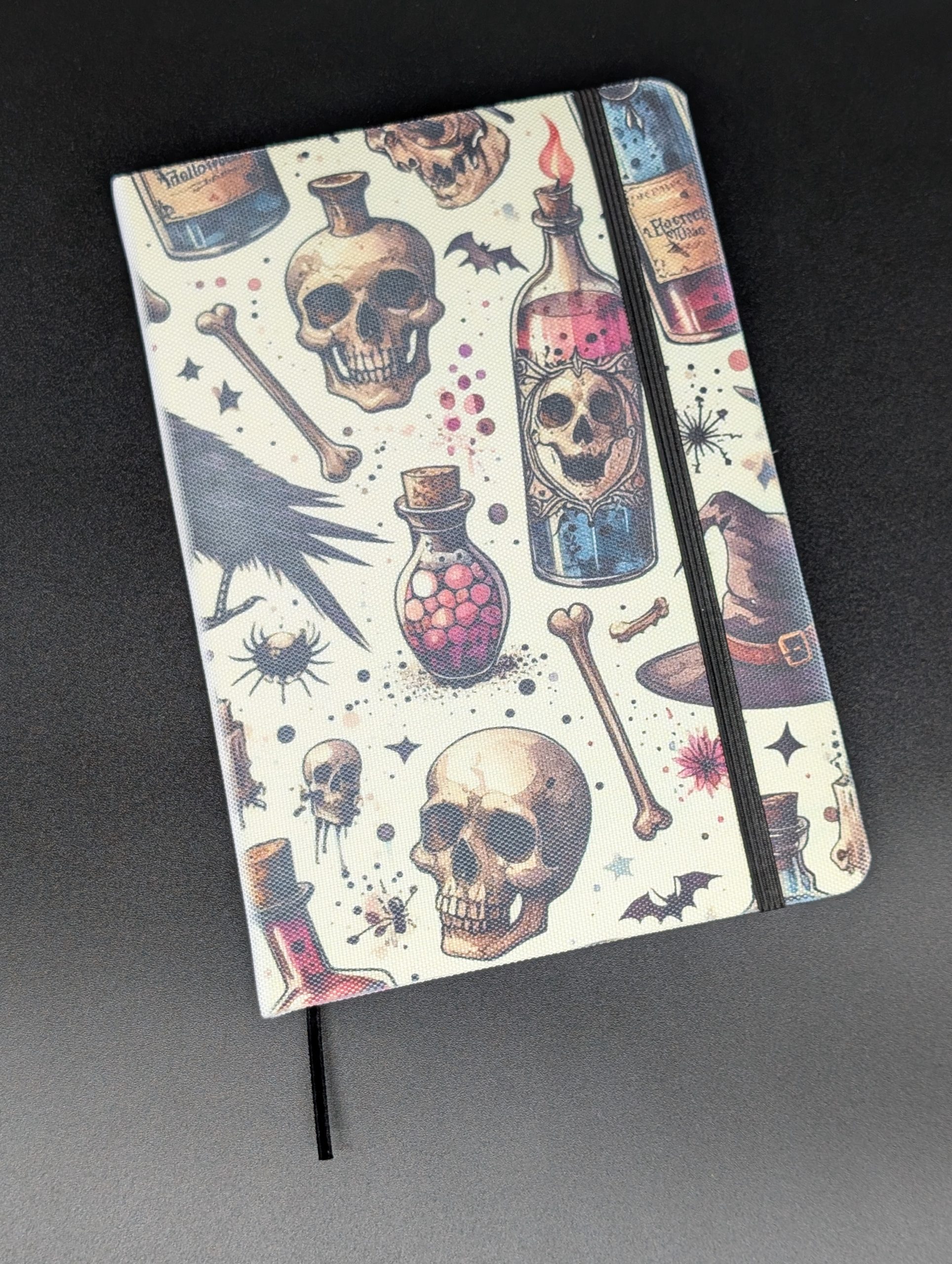 Carnet de notes A5 - Crânes et potions