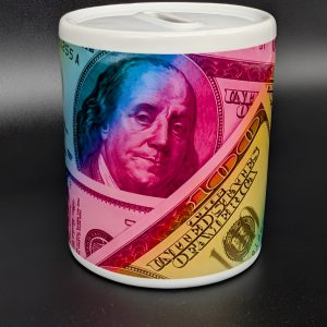 Tirelire - Dollars arc-en-ciel