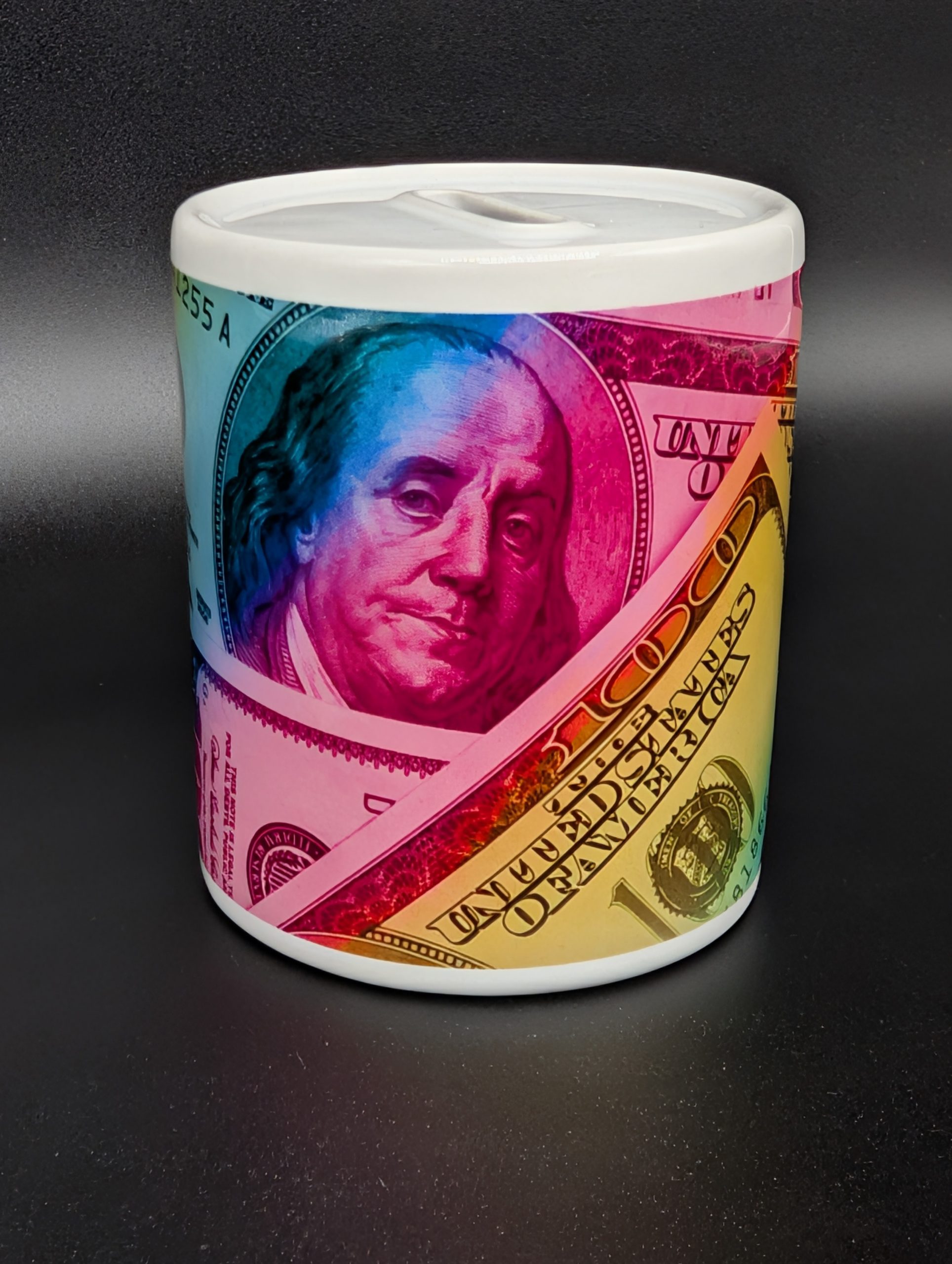 Tirelire - Dollars arc-en-ciel