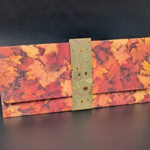 Pochette cadeau - Feuilles d'automne
