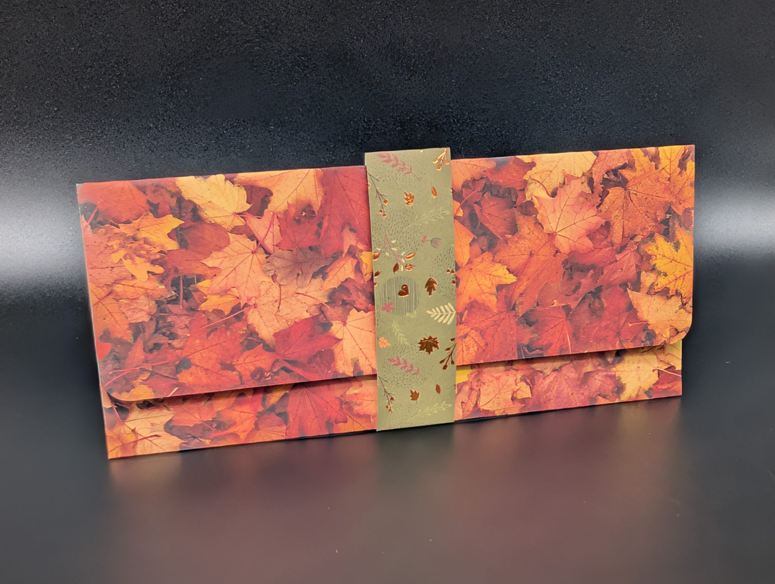 Pochette cadeau - Feuilles d'automne