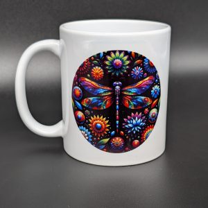 Mug blanc - Libellule