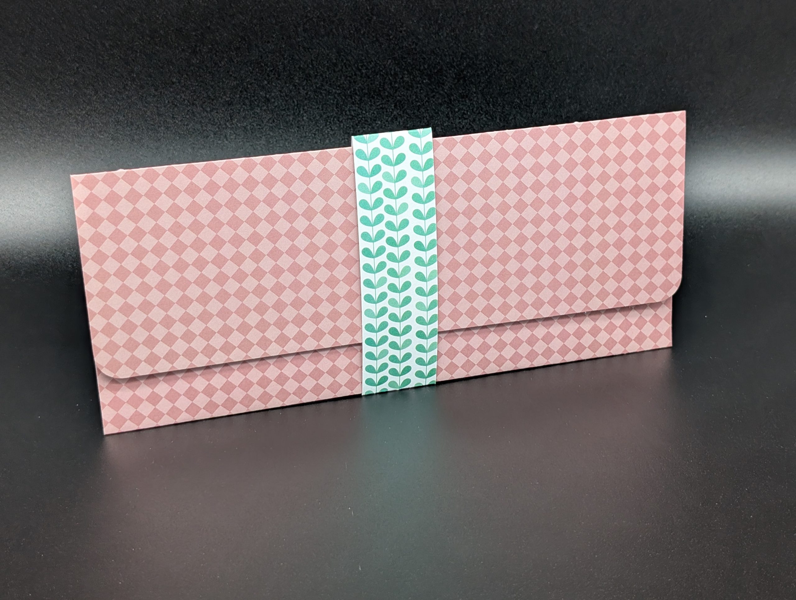Pochette cadeau - Losanges roses