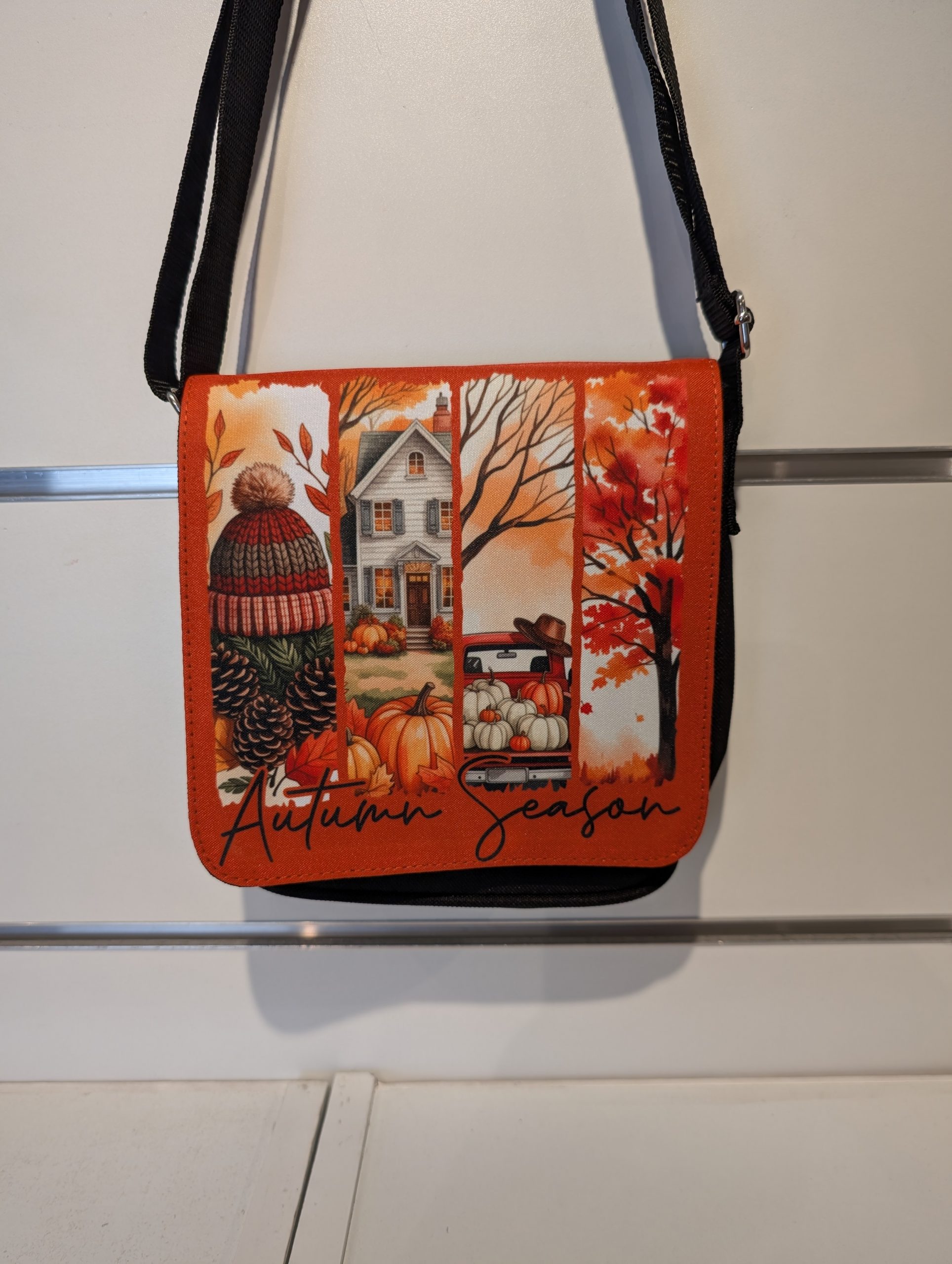 Sac besace rabat interchangeable Mini - Ambiance d'automne