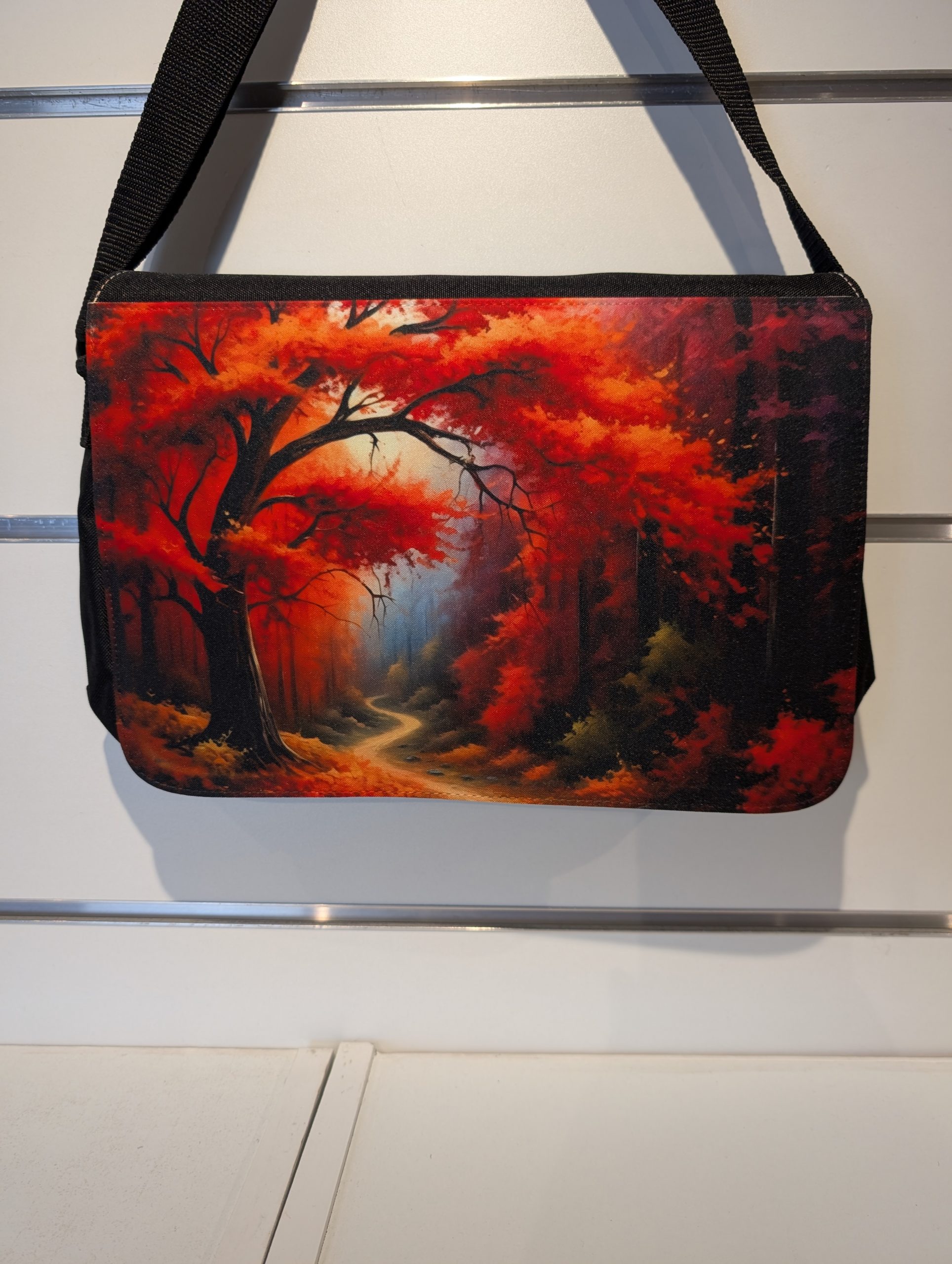 Sac besace rabat interchangeable Napo - Automne sous bois