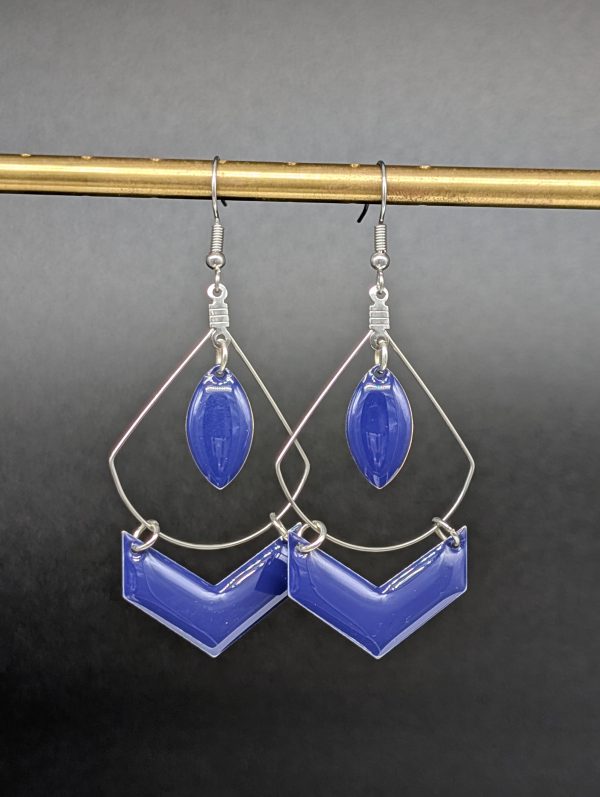 Boucles d'oreilles Wonder bleu