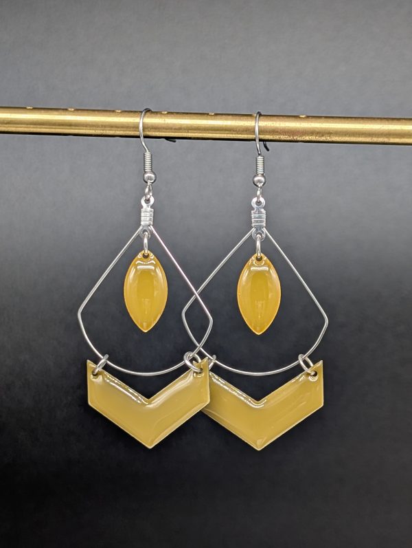 Boucles d'oreilles Wonder kaki