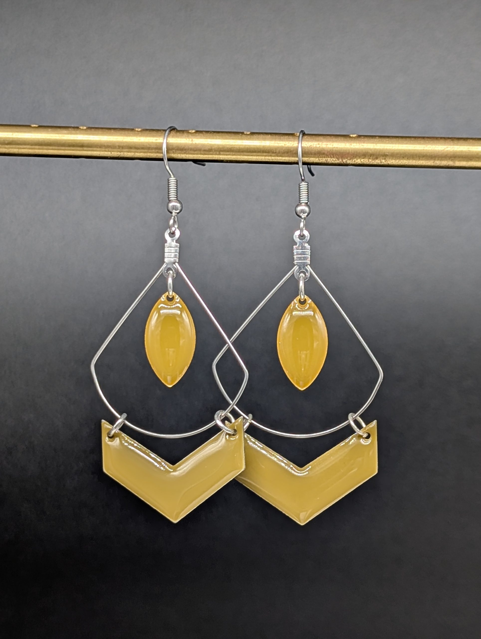 Boucles d'oreilles Wonder kaki