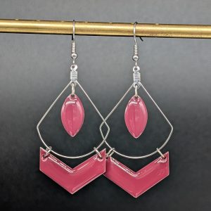 Boucles d'oreilles Wonder rose