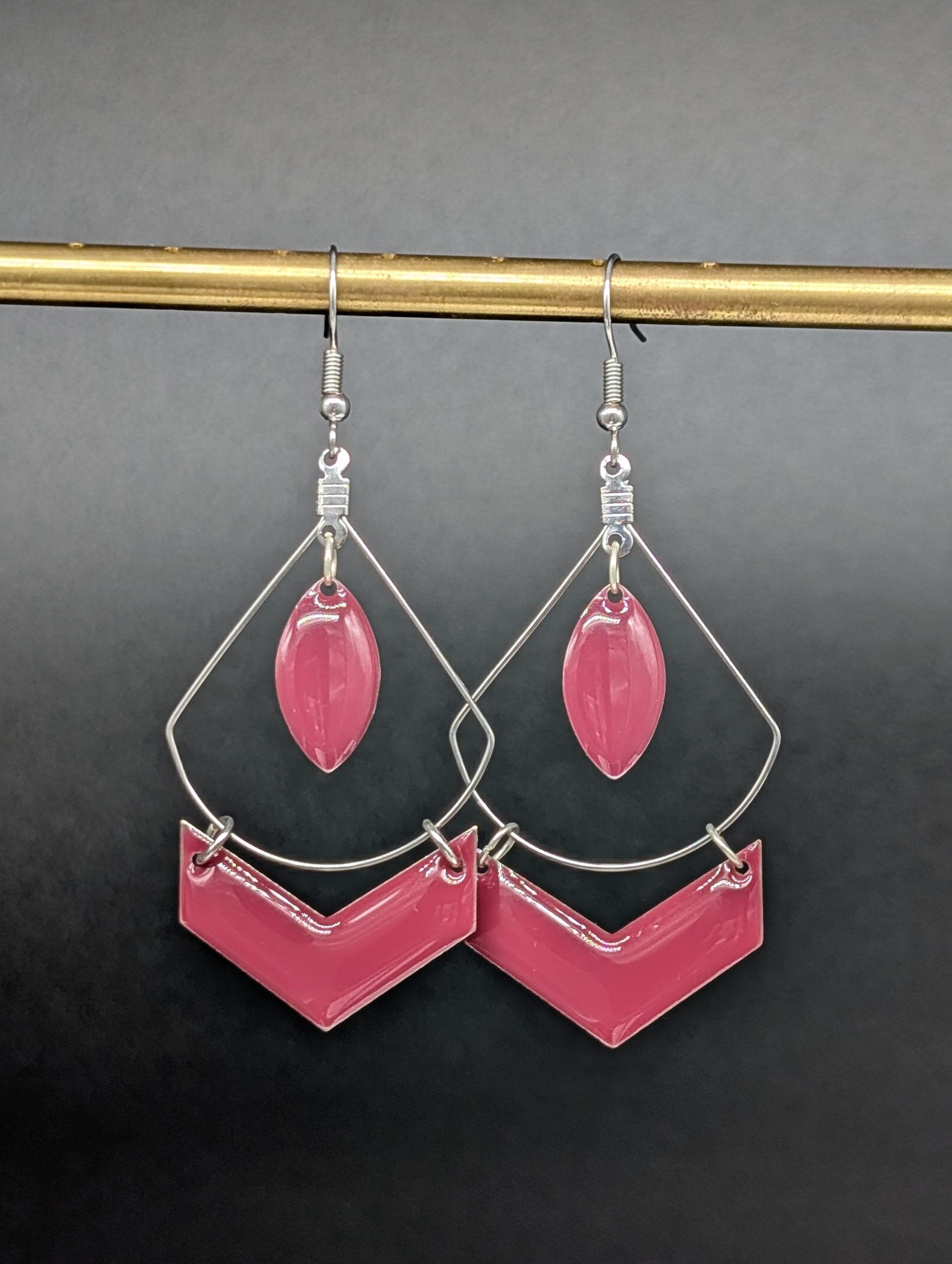 Boucles d'oreilles Wonder rose